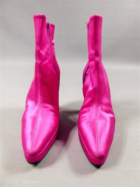 ysl pink boots